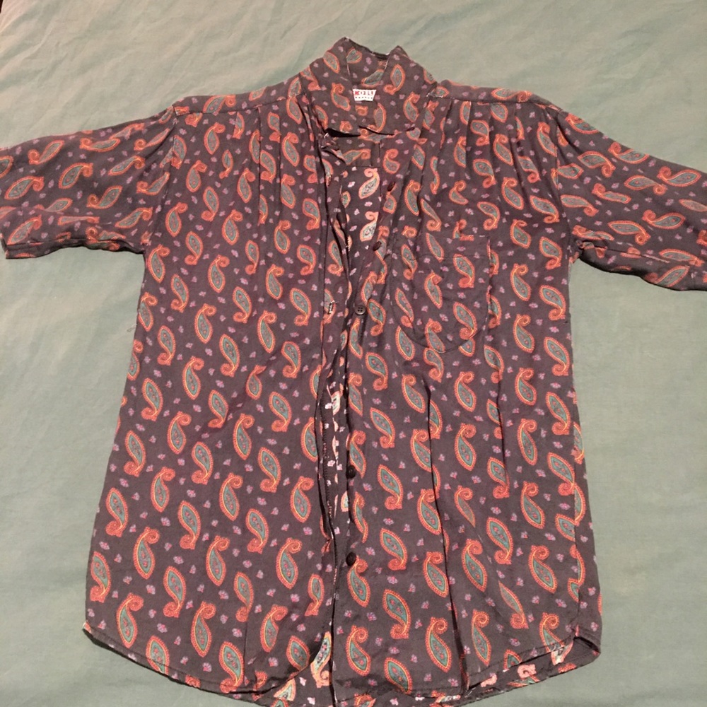 Vintage Paisley Button Up